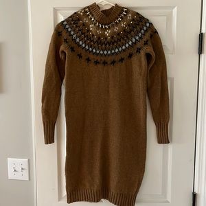 JCrew XS Fair Isle Sweater Dress